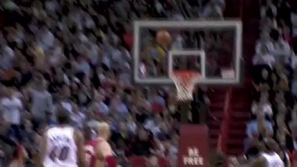 Lebron James and Dwyane Wade go head to head 