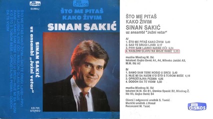 Sinan Sakic - Nasloni glavu na moje rame - (audio 1983)