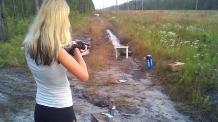 my girlfriend's first time shooting a 12 gauge