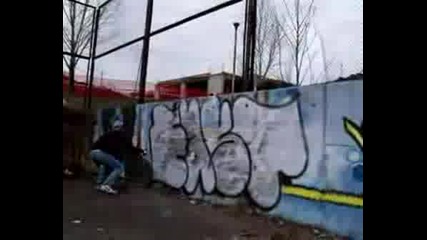 East Writing Graffiti In Sofia