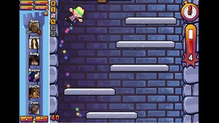 icy tower 660 floors of the week (biggest record: 1055 floors)