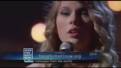 Зов за Помощ! Hope For Haiti Now - Taylor Swift - Breathless 