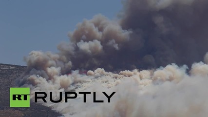 Greece: Wildfires in Athens threaten homes