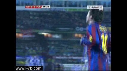 24.01.2010 Валядолид 0 - 3 Барселона гол на Лео Меси 