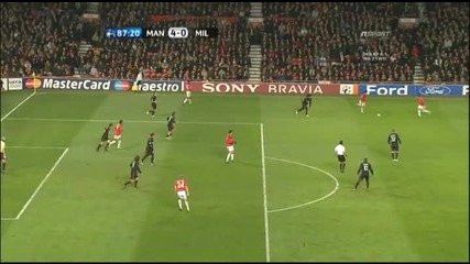 Man United 4 - 0 Ac Milan (fletcher) 