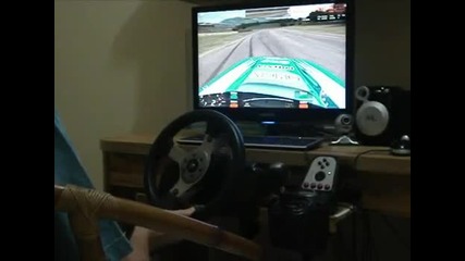 Lfs Drifting with G25, one hand, (training) 