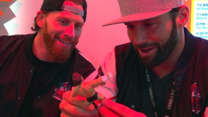 The Elite Squad tour the Mattel booth at San Diego Comic-Con