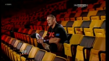Wwe Raw 05.03.12 John cena Говори за Кечмания 28
