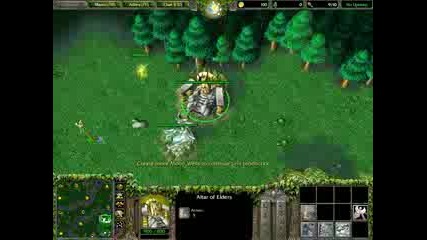 Warcraft 3 Fpvod Elf Срещу Orc Part 1