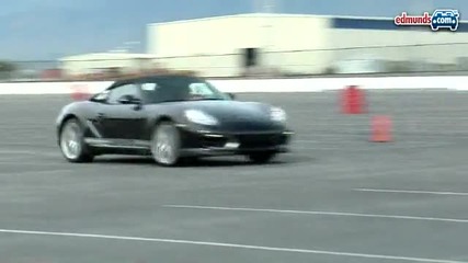 Porsche Boxster Spyder на пистата (високо качество) 
