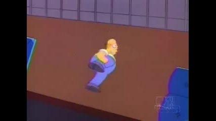 Homer Simpson Woop Woop Floor Run Looped