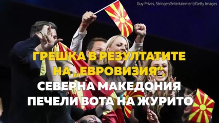 Грешка в резултатите на „Евровизия”, Северна Македония печели вота на журито