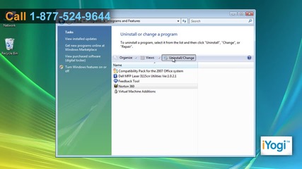 Uninstall Norton® 360 Version 4.0 from Windows® Vista 