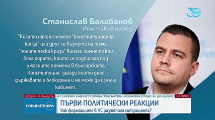 Първи политически реакции, след като Радев отхвърли кабинета „Кожарева”