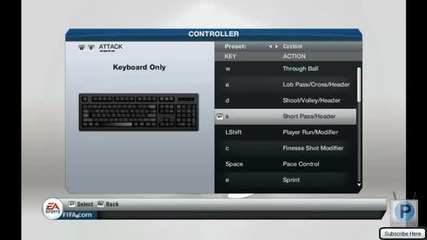 Fifa 13!!! настройка на контролери за Pc (keyboard)