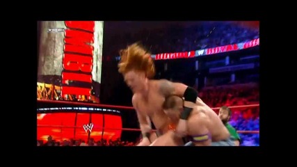 Flying Shoulder Blocks - John Cena Royal Rumble 2011