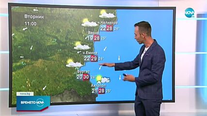 Прогноза за времето (12.07.2021 - централна емисия)