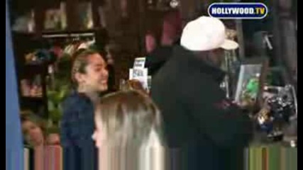Miley Cyrus Swarmed by Paparazzi in Studio City