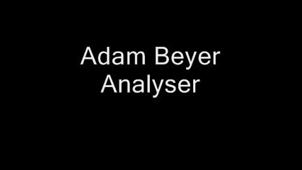 Adam Beyer - Analyser