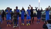 Емоциите на "сините" футболисти и привърженици след триумфа над ЦСКА