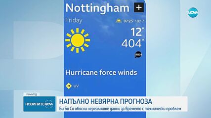 Новините на NOVA (11.10.2024 - 7.00)