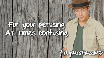 Nick Jonas - Introducing me (camp Rock) - Lyrics On Screen Hd