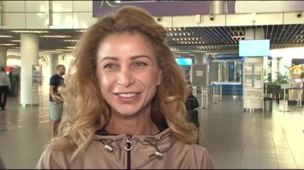 Весела Димитрова говори преди заминаването на ансамбъла за Баку