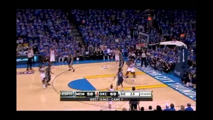 Nba Playoffs 2011 Conference Semi-finals Game 7: Memphis Grizzlies @ Oklahoma City Thunder 90 - 105