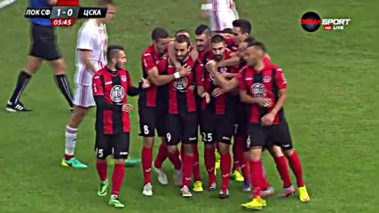 Кошмарна грешка в защитата на ЦСКА даде аванс на Локо Сф