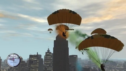 Gtaiv Tbogt - Parachuting to Yacht from Rotterdam Tower [pc]