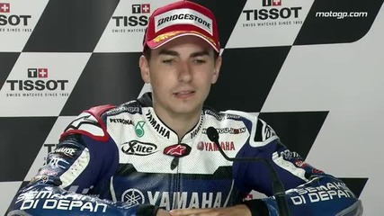Jorge Lorenzo interview after the Motorland Arag