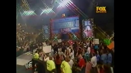 Гробаря, Кейн и Крис Джерико срещу Роб Ван Дам, Букър Т и Тест - Wwf / Wwe Raw 2001