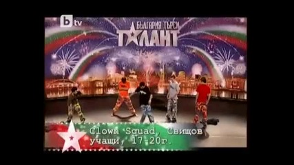 Група Clown Squad дигат публиката на крака - България тарси таланти 