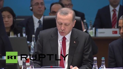 Turkey: Erdogan wants more "determination" from G20 leaders to fight terror