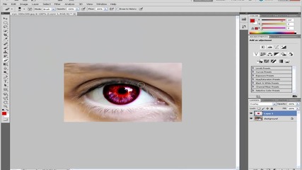 Как да си сменим цвета на очите с Photoshop cs5