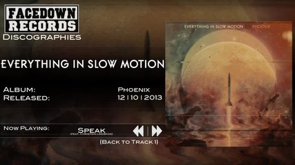 Everything in Slow Motion - Speak (feat. Christian Lindskog)