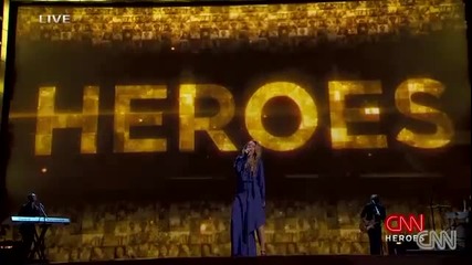 Miley Cyrus изпълнява "the Climb" в Cnn Heroes