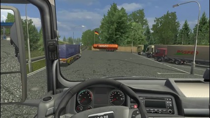 German truck simulator Man Tgs heavy load drive with manual shifting