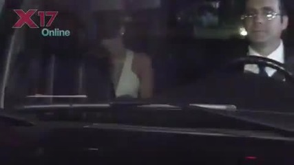 Miley Cyrus leaving the People's Choice Awards!