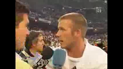 David Beckhams Interview After Real Madrid Won La Liga