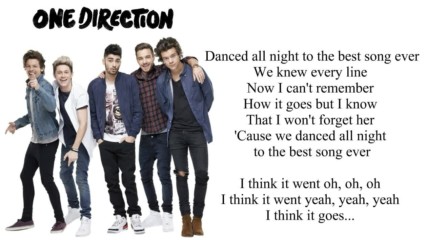 One Direction Lyric - Best Song Ever