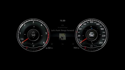 Volkswagen Passat Viii Active Information Display Animation