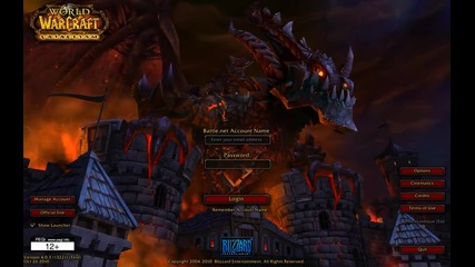 Cataclysm Login Screen 