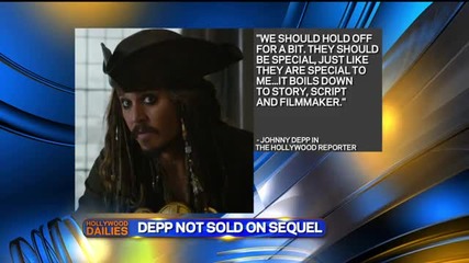 Celebrity News Depp Not Sold on Pirates Sequel and Kristen Stewart's Prince