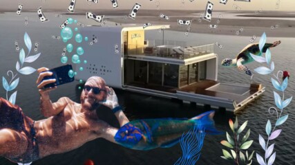 Изобретиха плаваща къща с подводна спалня!ВИЖТЕ😱🧐