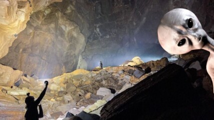 Youtuber пусна GoPro в най-дълбоката пещера в света!Видял някой да се крие там!Извънземни?!👽⭐💥
