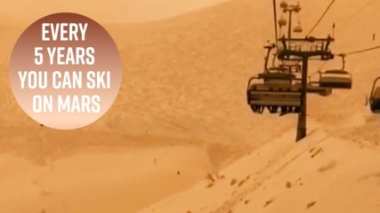 Постапокалиптичен сняг: Пясък от пустинята превърна ски писта в Марс