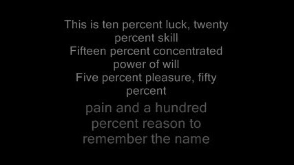 Fort Minor - Remember the name Lyrics