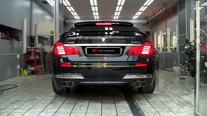 Hamann Sport Exhuast system with Bmw 7series F0102 740i