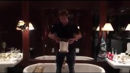 James Gunn Ice Bucket Challenge (nominates Zoe Saldana, Vin Diesel, Michael Rooker)